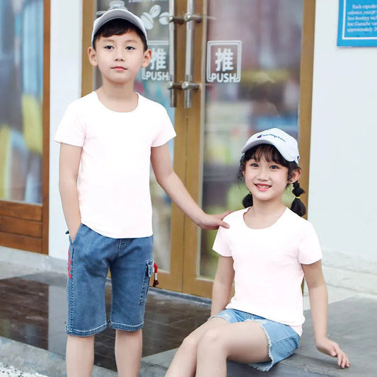 T-shirt à manches courtes en modal imprimé dessin animé pour enfants