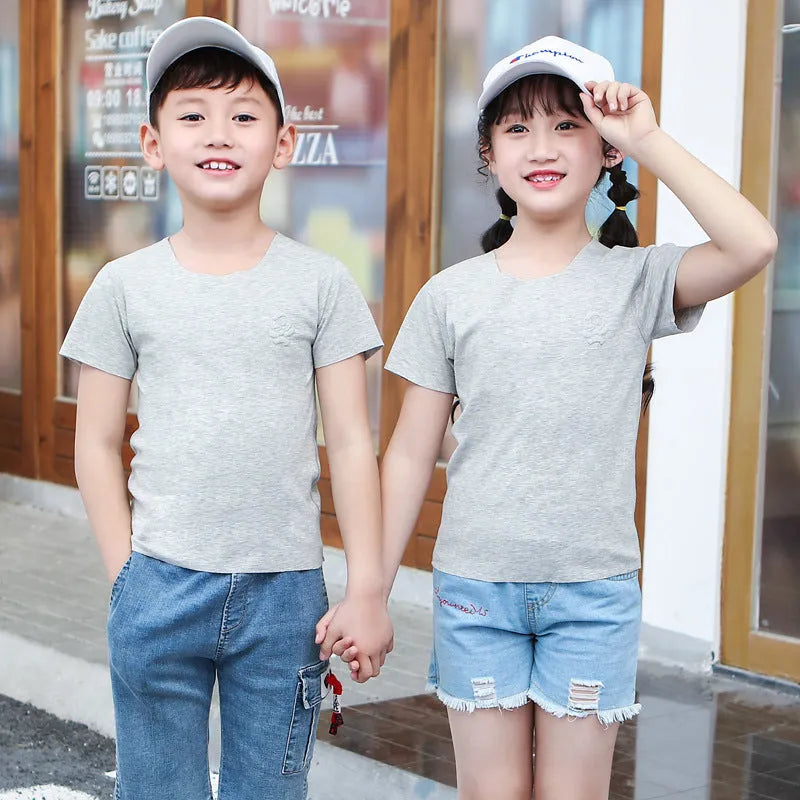 T-shirt à manches courtes en modal imprimé dessin animé pour enfants