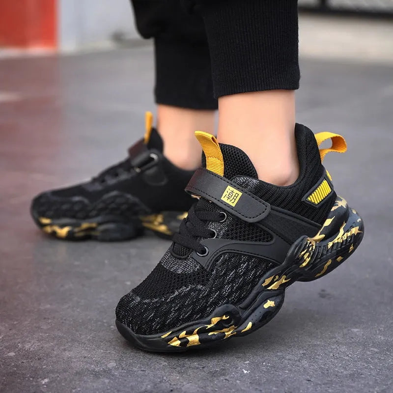 Printemps Et D'été Maille Enfants de Chaussures de Sport Chaussures antidérapantes Garçons Chaussures - Enfance-Heureuse