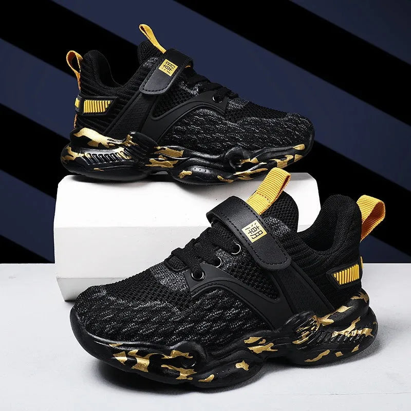 Printemps Et D'été Maille Enfants de Chaussures de Sport Chaussures antidérapantes Garçons Chaussures - Enfance-Heureuse