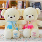 Cute Teddy Bear Doll Couple Bear Scarf Bear Cloth Doll Wedding Giant Panda Plush Doll - Enfance-Heureuse