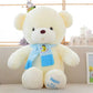 Cute Teddy Bear Doll Couple Bear Scarf Bear Cloth Doll Wedding Giant Panda Plush Doll - Enfance-Heureuse