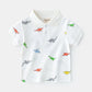 Boys Cartoon Short Sleeve Fashion Casual Trend Children's T-shirt Moisture Wicking Cotton Short Sleeve - Enfance-Heureuse