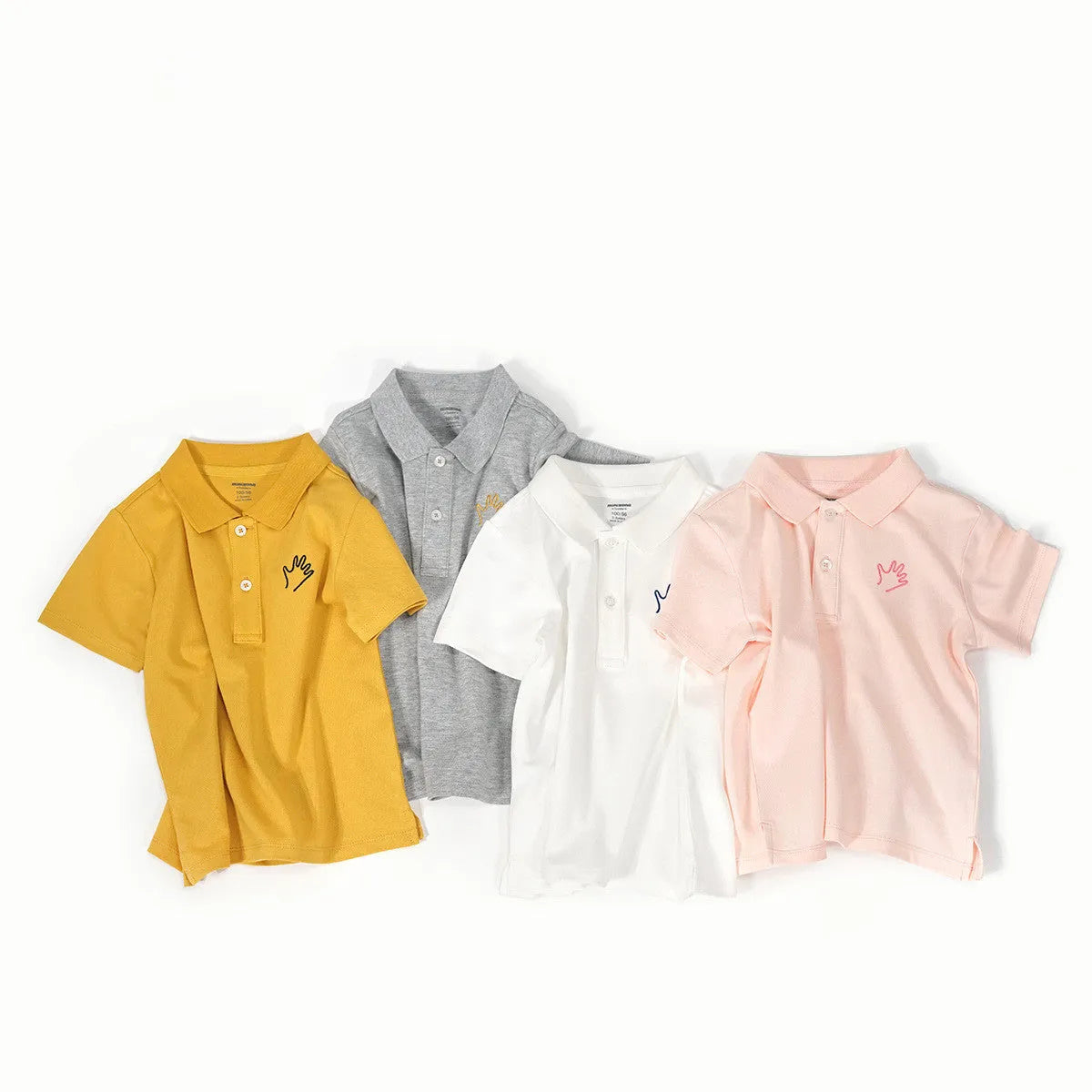 Comfortable And Breathable Top With Solid Color Lapel - Enfance-Heureuse