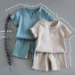 Boy And Girl Baby Short-sleeved Summer Suit - Enfance-Heureuse