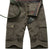 Mens Outdoor Big Pockets Solid Color Knee Length Cargo Pants Casual Cotton Beach Shorts - Enfance-Heureuse