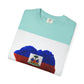 Haiti Flag Drip T-Shirt — Haitian Pride Graphic Tee