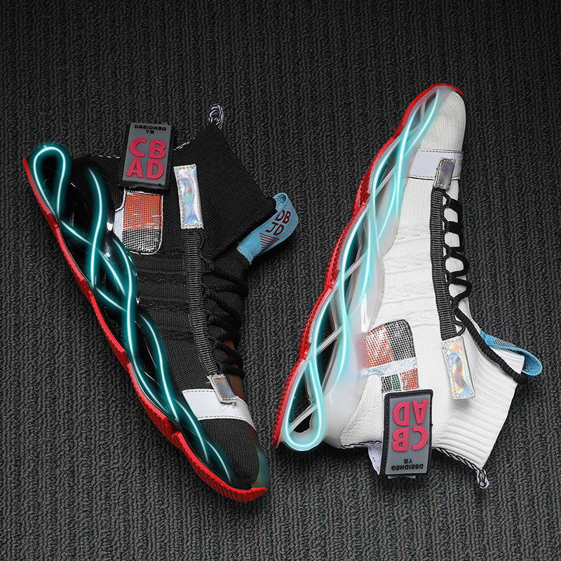 Good Quality Hollow Cushioning Damping Sport Shoes Mens Athletic Jogging Sneakers - Enfance-Heureuse