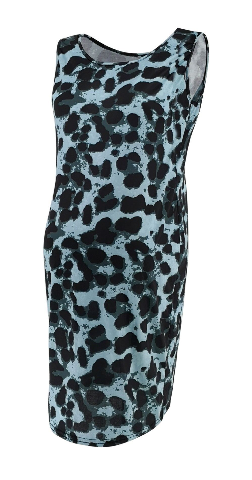 Leopard Dress Summer Sleeveless Pregnant Women - Enfance-Heureuse