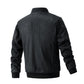 Suede Stand Collar Men's Jacket Double Zipper Pocket Clothing Mens - Enfance-Heureuse
