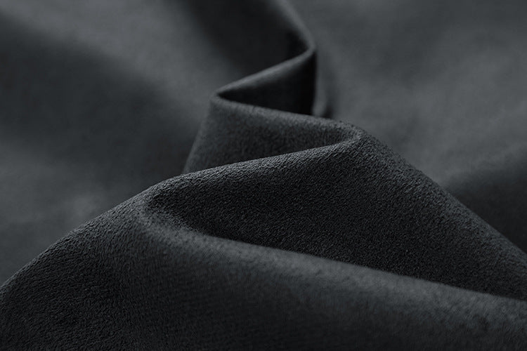 Suede Stand Collar Men's Jacket Double Zipper Pocket Clothing Mens - Enfance-Heureuse