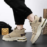 Men's Shoes Breathable High Top Working Wear Shoes Non-slip Casual Boots - Enfance-Heureuse