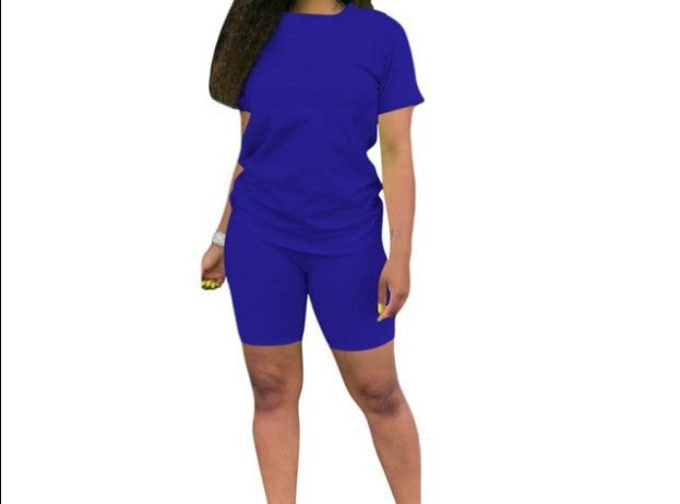 Solid Color Sports Suit Casual Two-piece Suit Women - Enfance-Heureuse