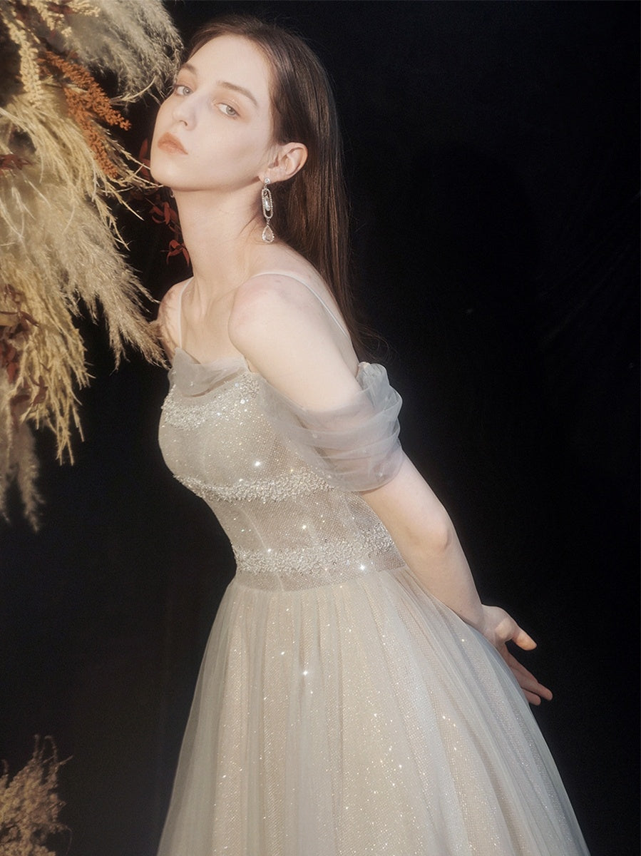 Star Sky Dress Skirt Slim Off Shoulder - Enfance-Heureuse