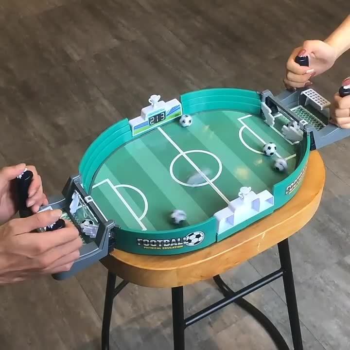 Football Table Interactive Game, Mini Tabletop Football Game Set For Kids, Hand-Eye Coordination Parent-Child Interactive Family Sports Board Game - Enfance-Heureuse