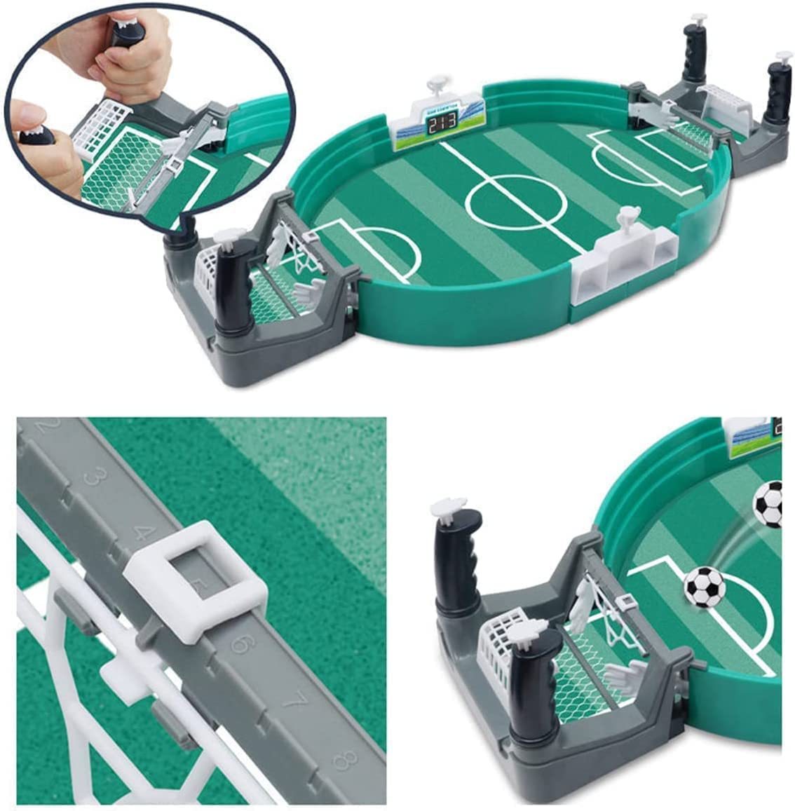 Football Table Interactive Game, Mini Tabletop Football Game Set For Kids, Hand-Eye Coordination Parent-Child Interactive Family Sports Board Game - Enfance-Heureuse