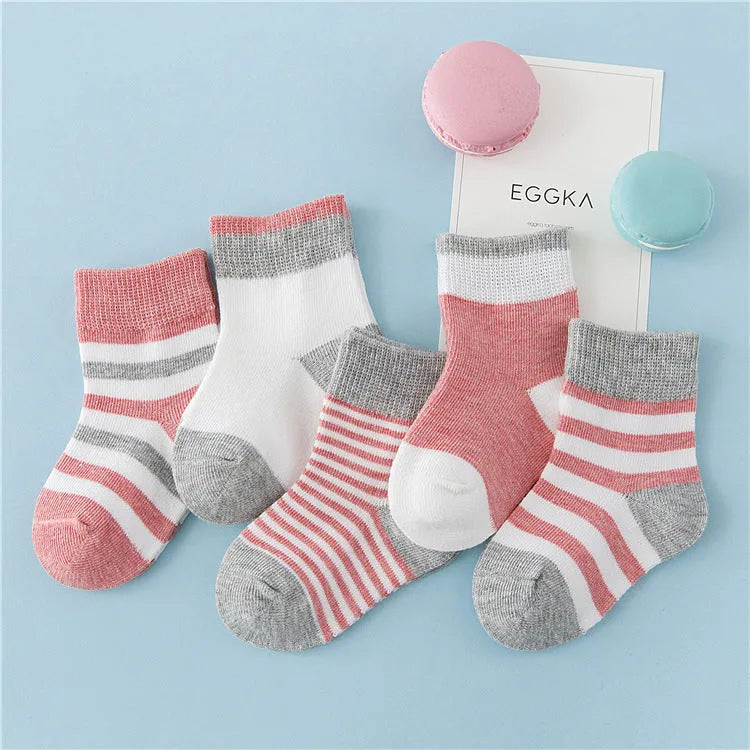 Winter cotton striped socks for children - Enfance-Heureuse