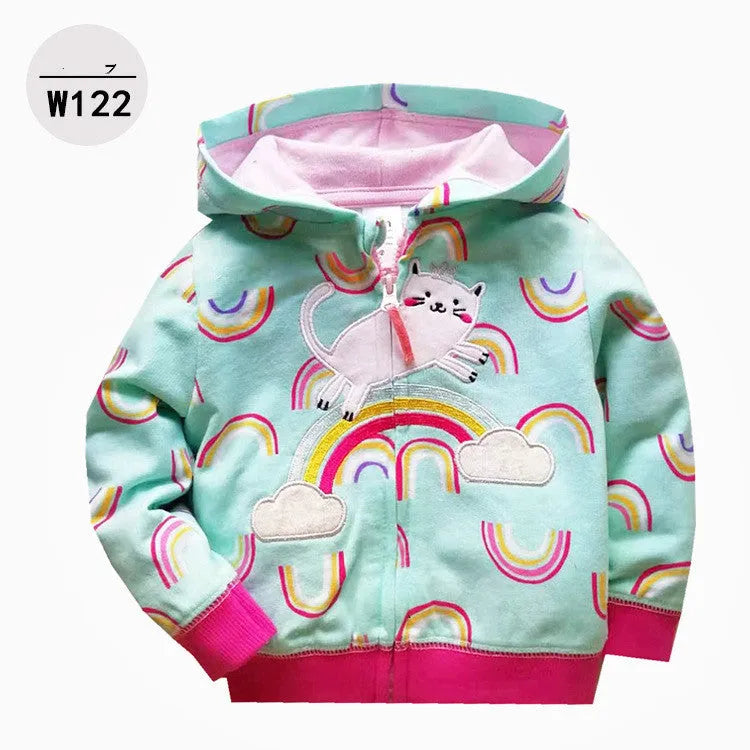 Children's hooded zippered hoodie - Enfance-Heureuse