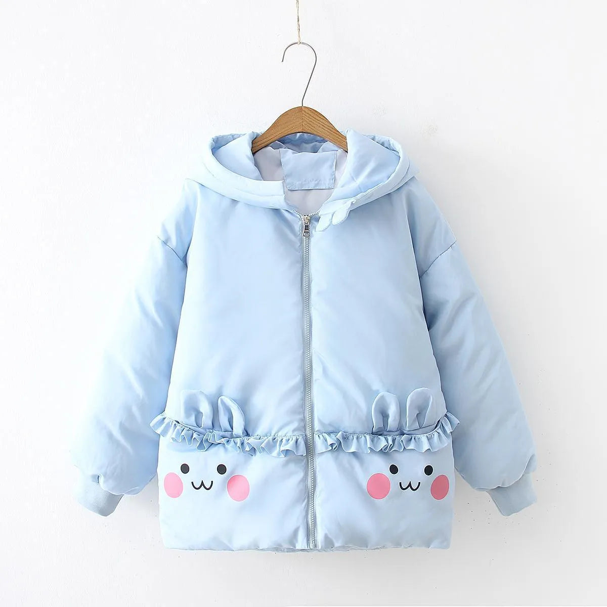 Hooded thick warm cotton padded jacket - Enfance-Heureuse