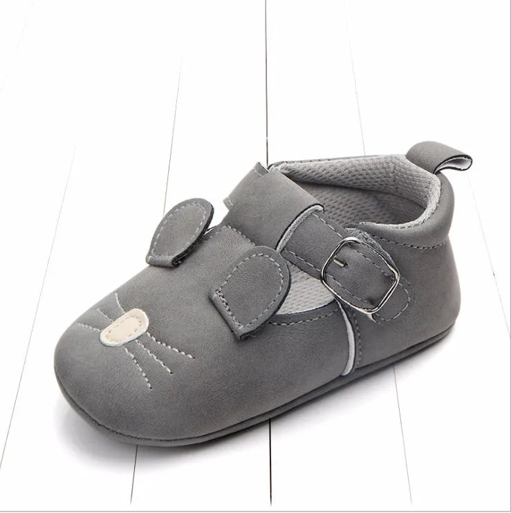 Spring and autumn cartoon animal baby shoes matte leather non-slip soft bottom baby shoes wholesale 0884 - Enfance-Heureuse