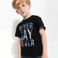 Children's letter print T-shirt - Enfance-Heureuse