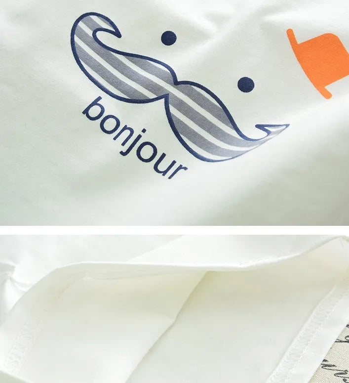 Garçon et fille rayé bib - Enfance-Heureuse