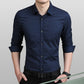 Brand Fashion Male Shirt Long-Sleeves Tops Polka Dot Printing Mens Dress Shirts Slim Men Shirt Plus Size M-5XL FGT