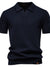 Men's Classic Textured Short Sleeve Polo Shirt - Enfance-Heureuse