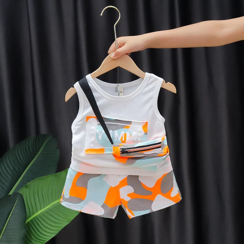 Boys summer vest suit - Enfance-Heureuse