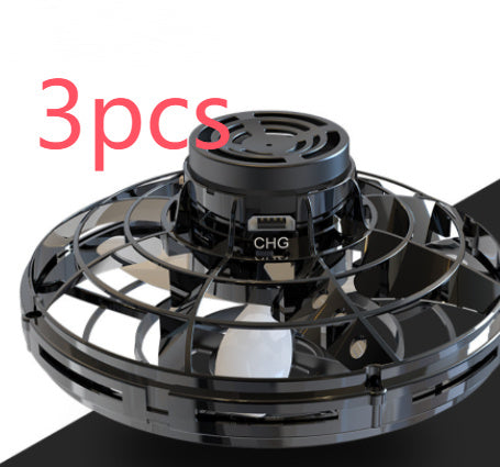 Mini Fingertip Gyro Interactive Decompression Toy Drone LED UFO Type Flying Helicopter Spinner Toy Kids - Enfance-Heureuse