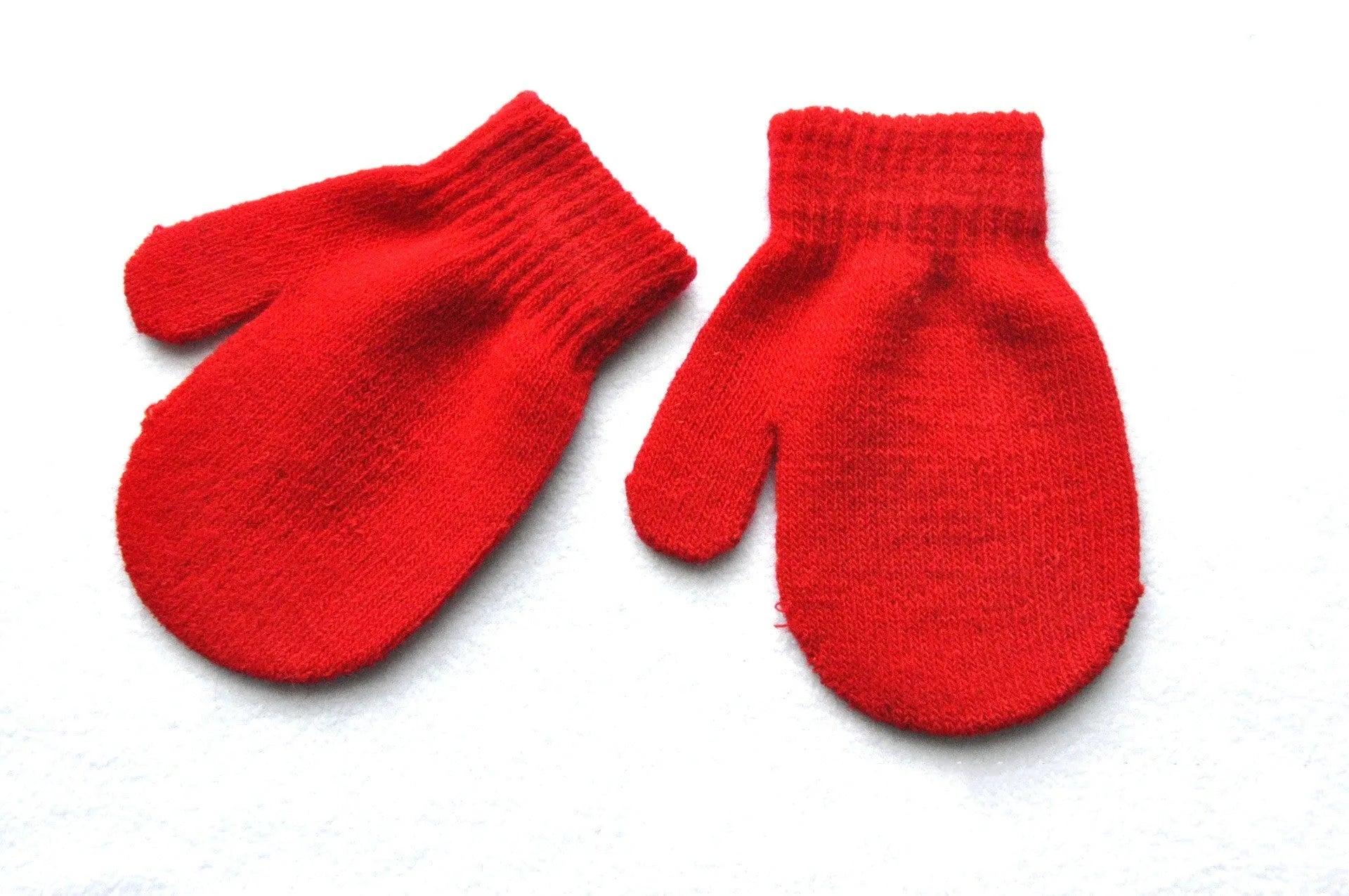 Children's Winter Warm Gloves Knitted Bag Baby Gloves - Enfance-Heureuse