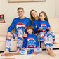 Matching Family Pajamas Sets Christmas PJ's Letter Print Top And Plaid Pants Jammies Sleepwear - Enfance-Heureuse