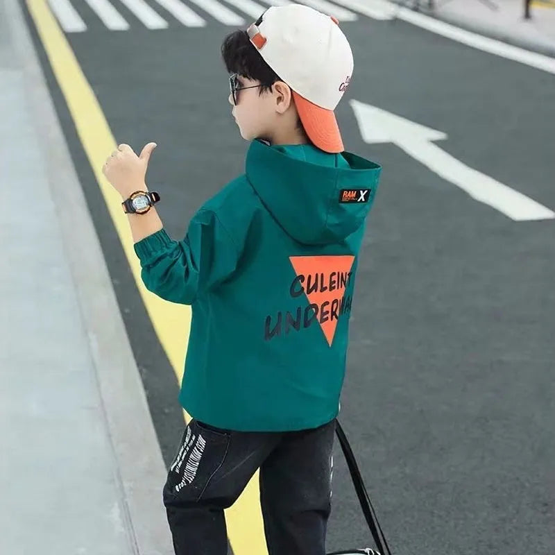 Simple And Creative Boys' Casual Jacket - Enfance-Heureuse