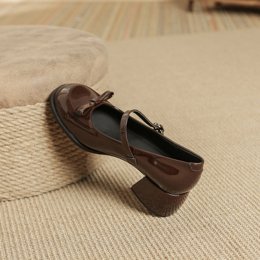 French Mary Jane Shoes Women - Enfance-Heureuse