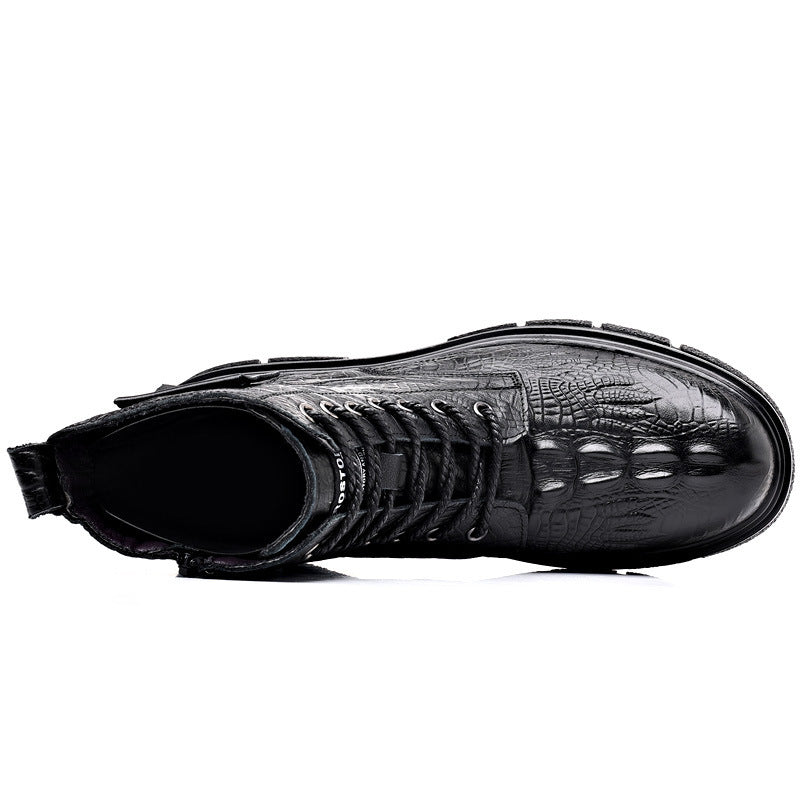 Men's Boots Winter Genuine Leather Martin Shoes - Enfance-Heureuse