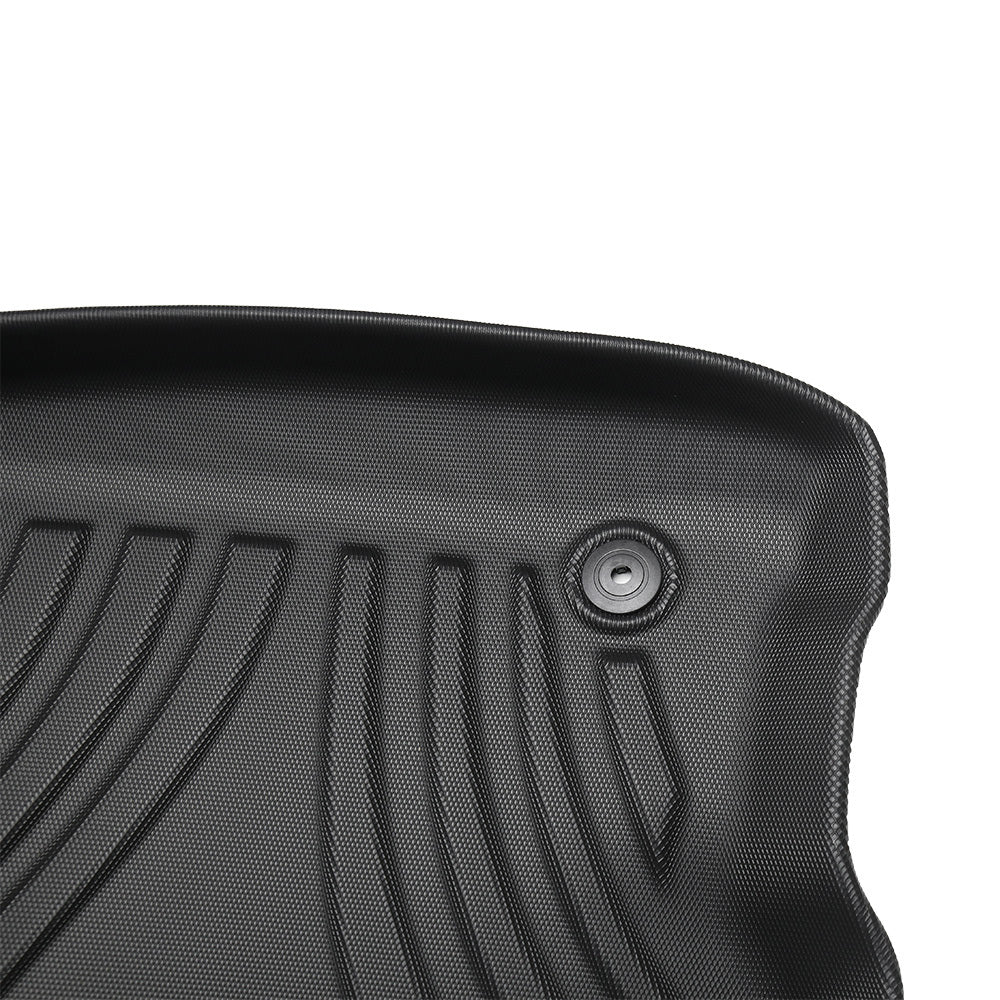 All Weather Floor Mats For Chevy Silverado GMC Sierra 1500 2019-2025, 2020-2025 SLV SRA 2500 3500 HD Crew Cab, With Rear Under-Seat Storage - Enfance-Heureuse