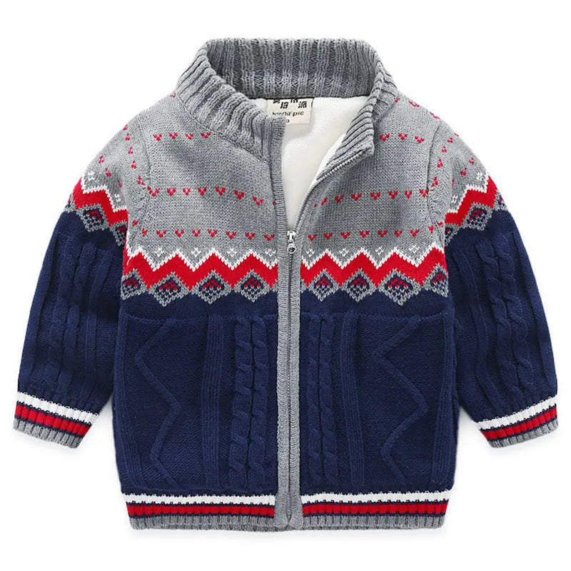 Cardigan en tricot épais pour enfants - Enfance-Heureuse