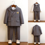 Boys' Spring And Autumn Suit Vest Set - Enfance-Heureuse