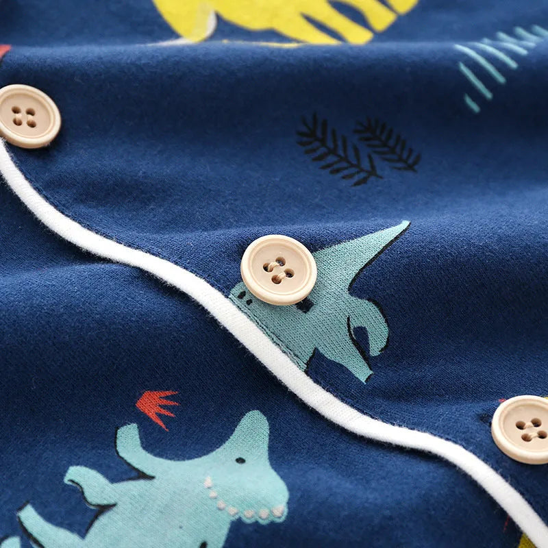 Ensemble de vêtements de détente en coton décontracté pour garçons - Enfance-Heureuse