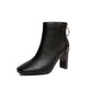 Chunky Heel Martin Boots Women's Shoes Plus Size - Enfance-Heureuse
