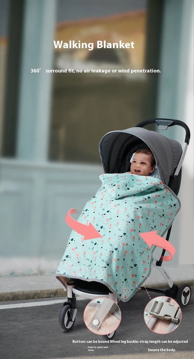Baby Stroller Windproof And Warm Blanket - Enfance-Heureuse
