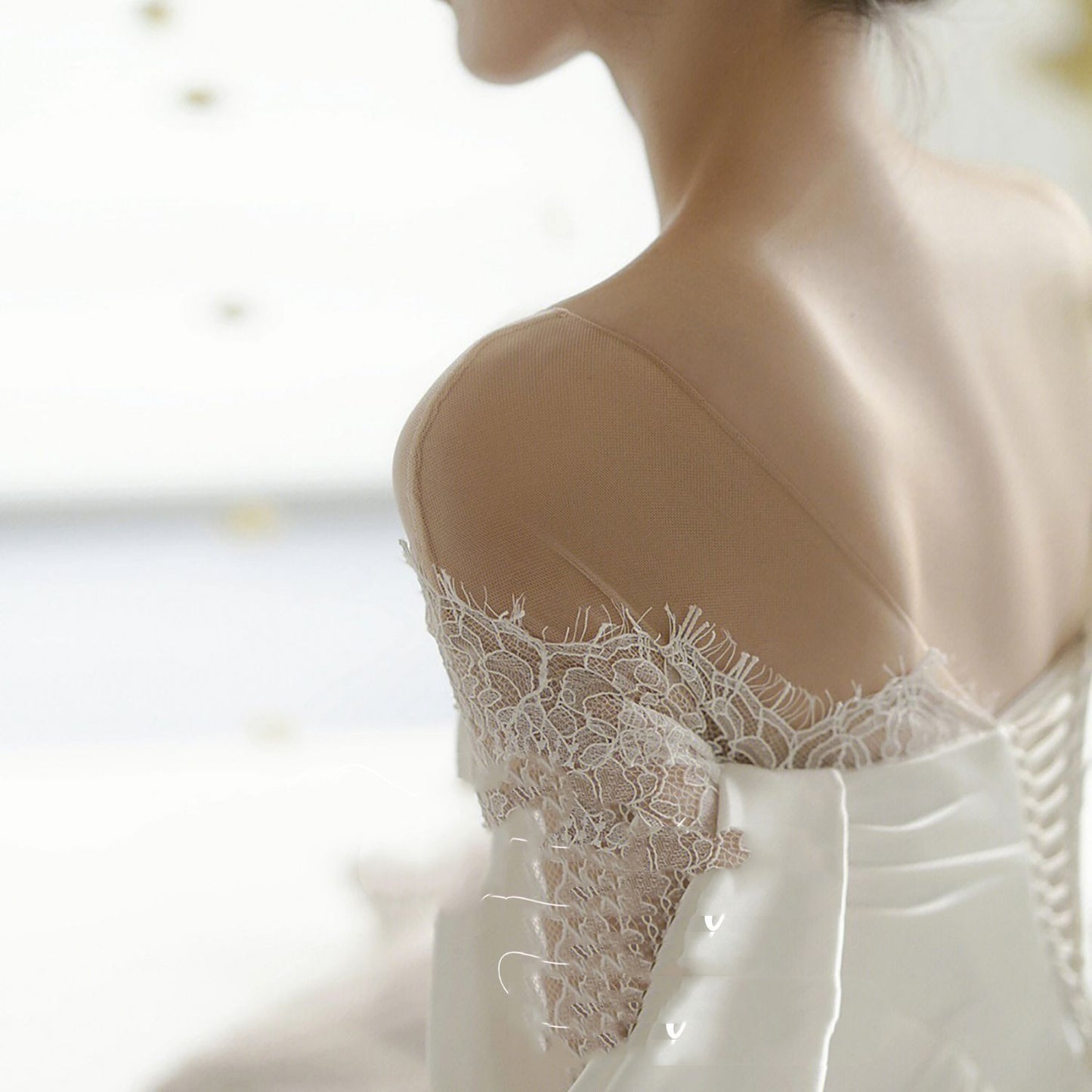 Gauze Dress Bride French Girl - Enfance-Heureuse