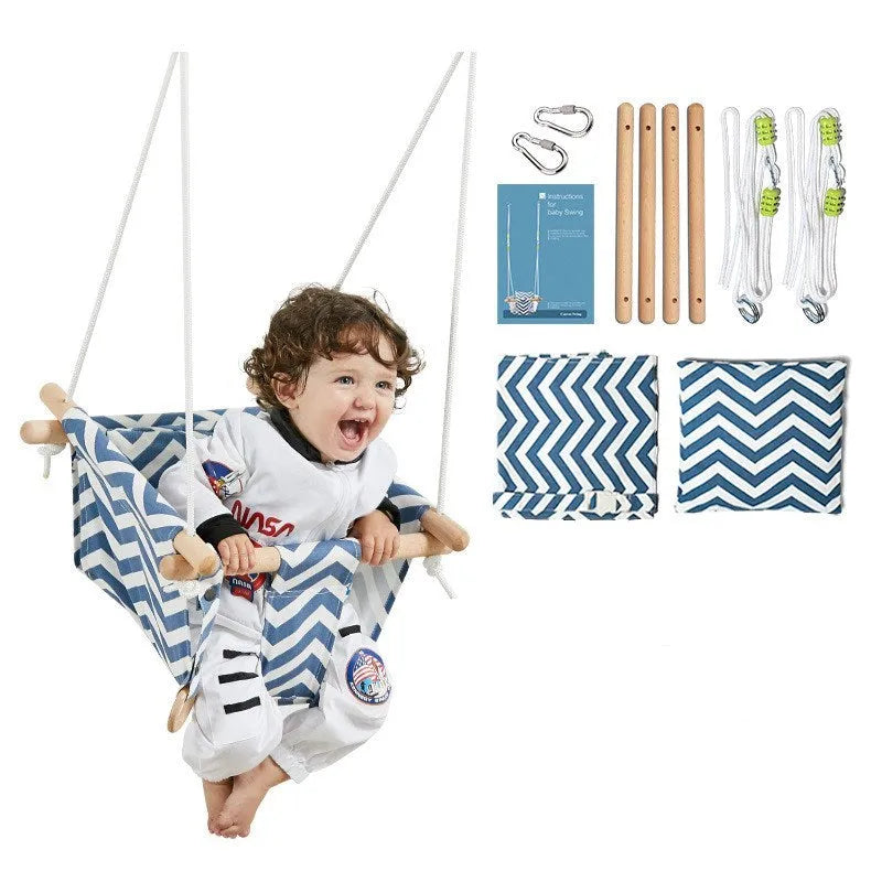 Infantile Fauteuil Suspendu Enfant Bébé À La Maison Siège Pliant Toile Swing - Enfance-Heureuse