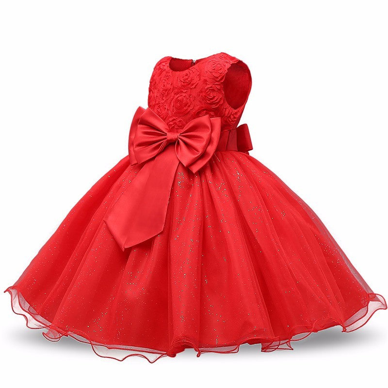Princess Flower Girl Dress Summer Tutu Wedding Birthday Party Dresses - Enfance-Heureuse