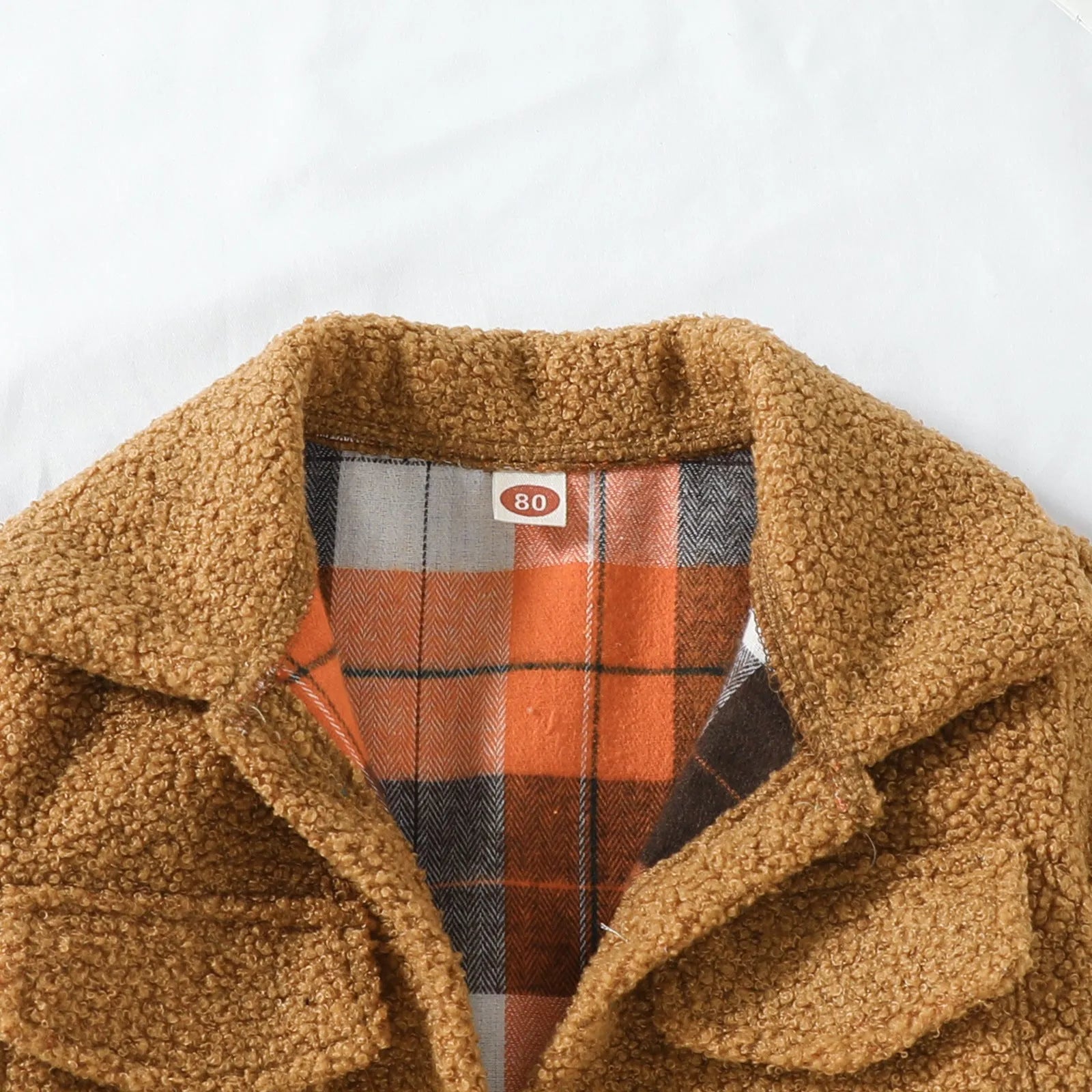 Autumn New Plush Plaid Reversible Coat - Enfance-Heureuse