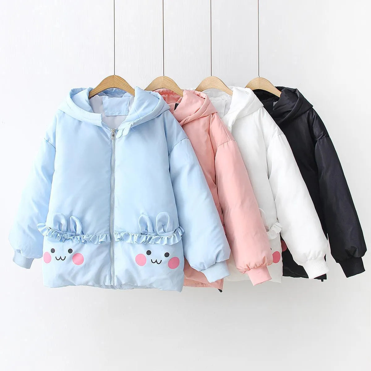 Hooded thick warm cotton padded jacket - Enfance-Heureuse