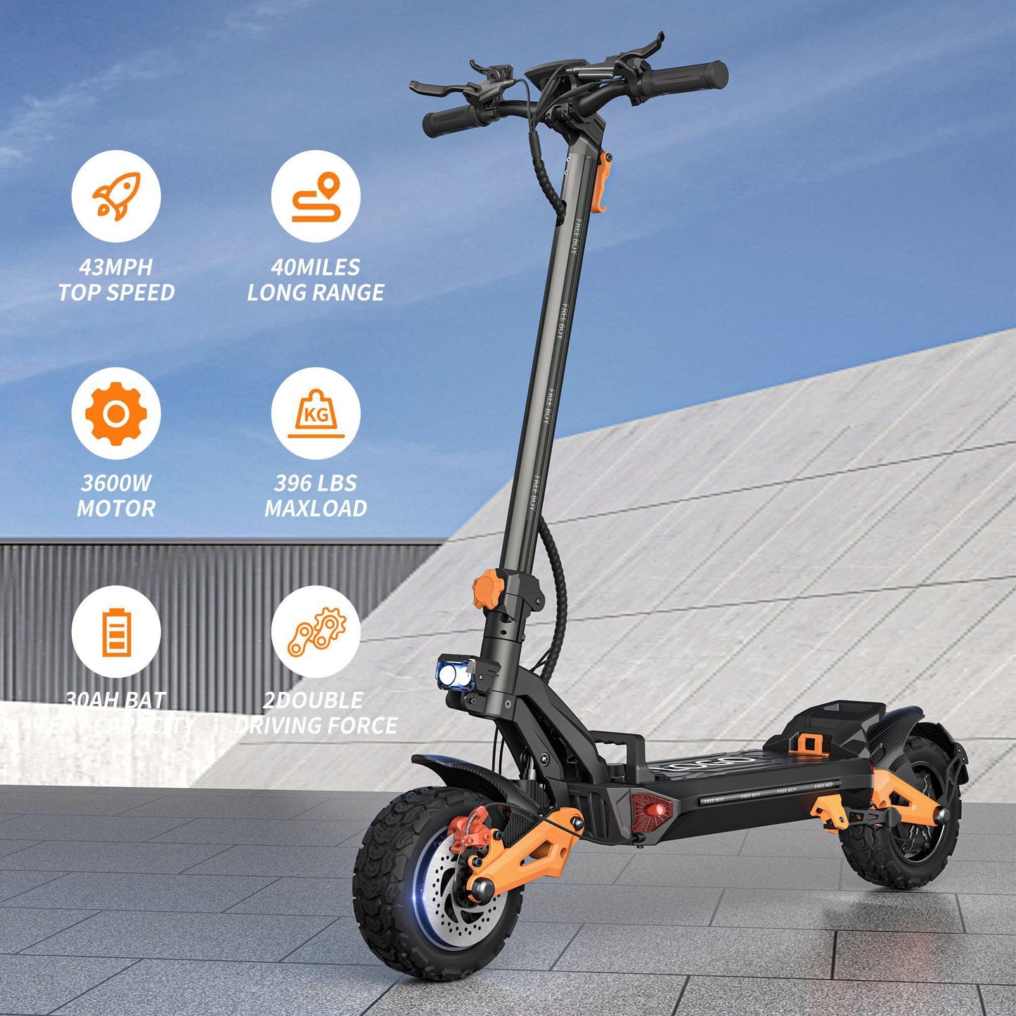 High-speed, Long-range Electric Folding Scooter In US Warehouse - Enfance-Heureuse