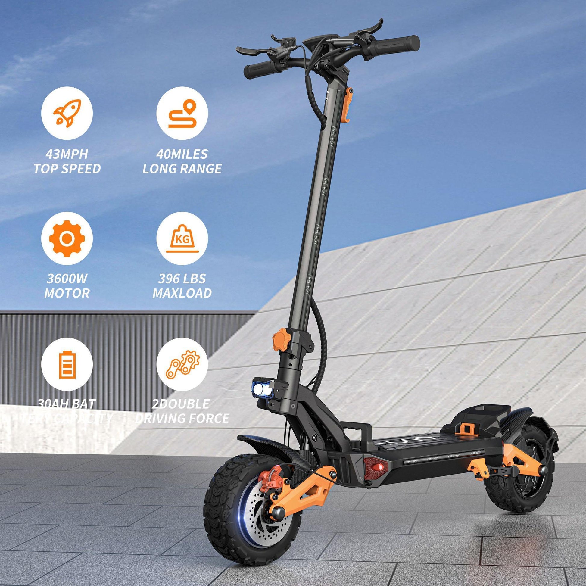 High-speed, Long-range Electric Folding Scooter In US Warehouse - Enfance-Heureuse
