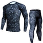 Mens Camouflage Pants & T Shirt Sets Fashion Crossfit T-shirt Compression Brand Clothing Joggers Men Casual Leggings - Enfance-Heureuse