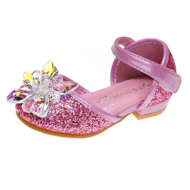 Filles cristal chaussures strass chaussures simples - Enfance-Heureuse